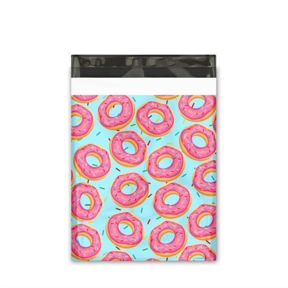 10pc 5 polymailers 10 x 13 + 5 matching thank you cards - Picture 2 of 4